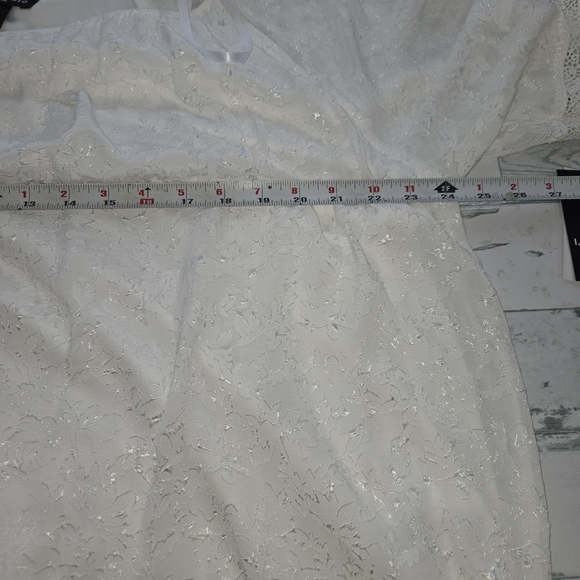 I.N. Studio Off White Peasant Tunic Lace Necklace Set Size 2X - Picture 5 of 11